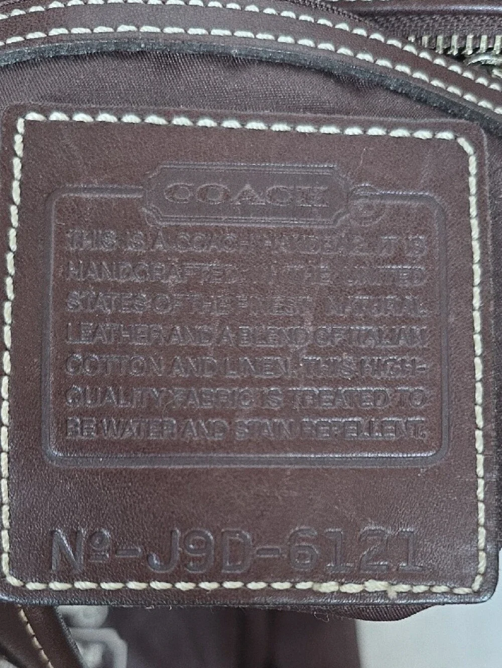 Coach | Vintage Linen Canvas Brown Leather Bleeker Satchel Tote